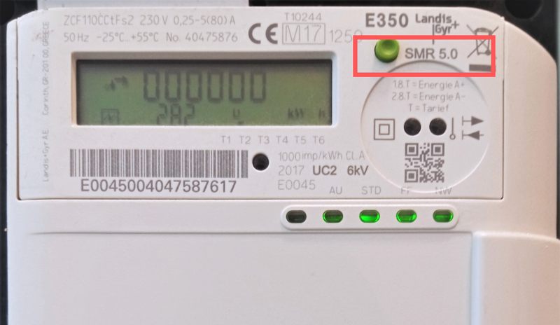 Slimme meter met DSMR-versie