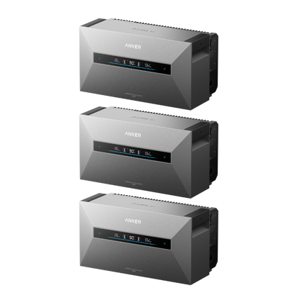 3 x Anker SOLIX Solarbank Max AC 10.5kW - 21kWh