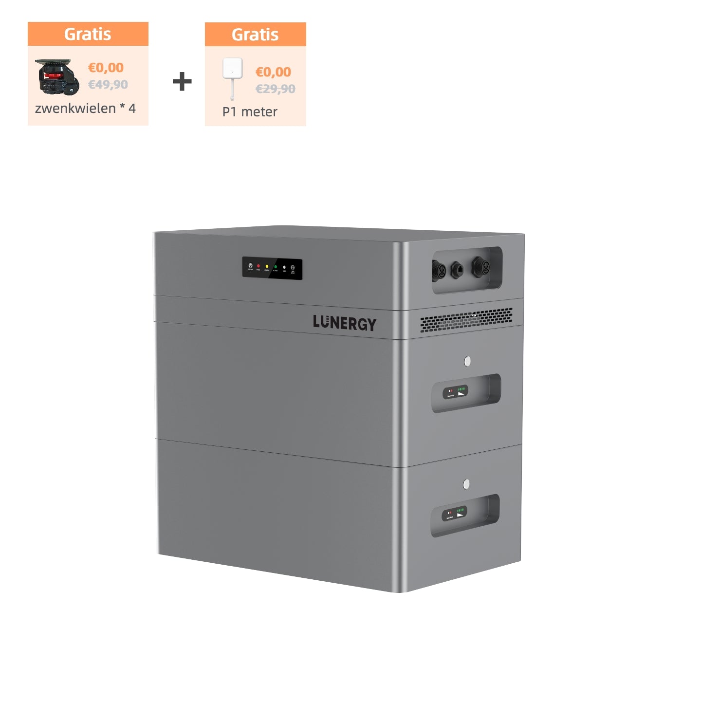 Lunergy Hub 2400 AC + BP5200 | 2,4 kW - 5,22 kWh
