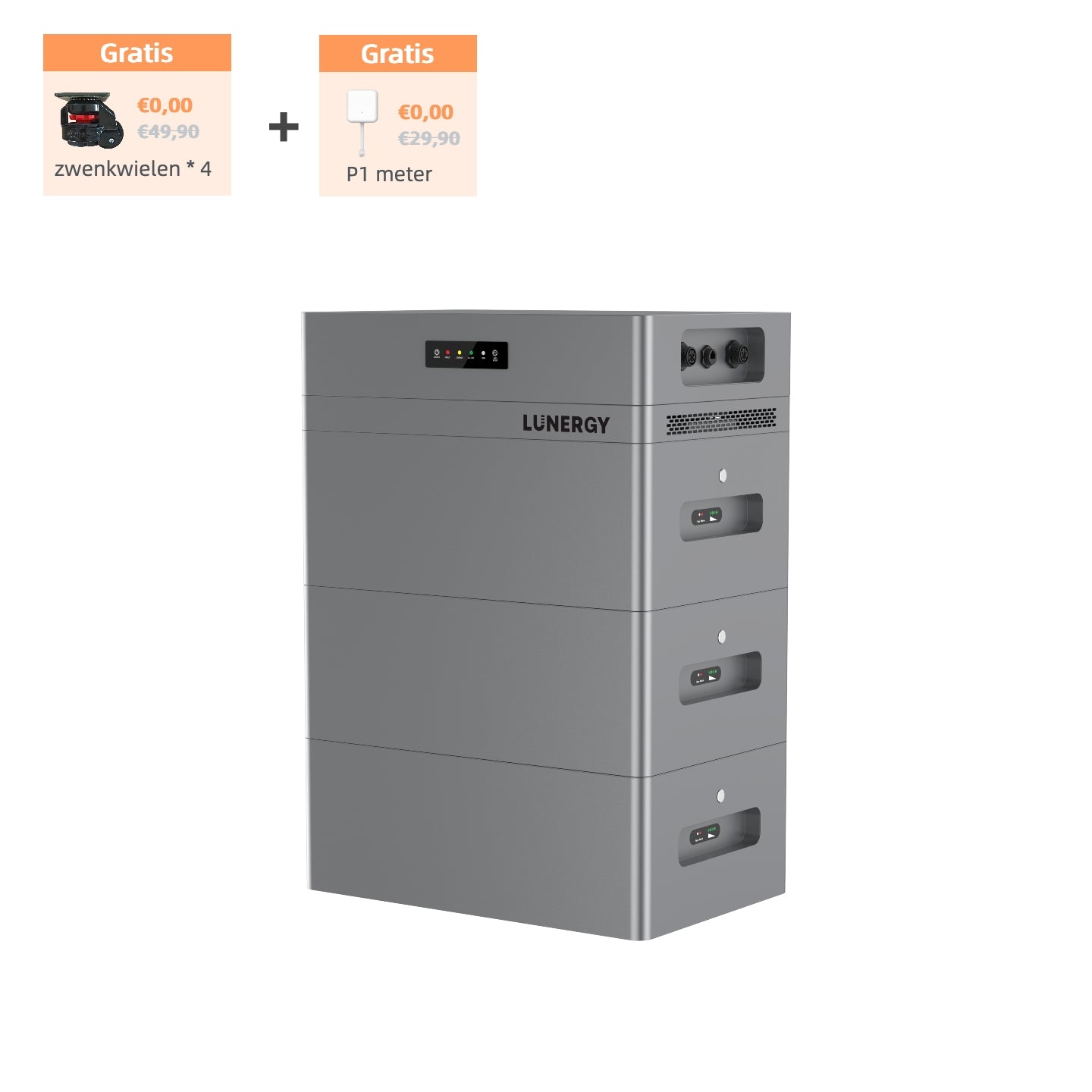 Lunergy Hub 2400 AC + BP5200 | 2,4 kW - 5,22 kWh