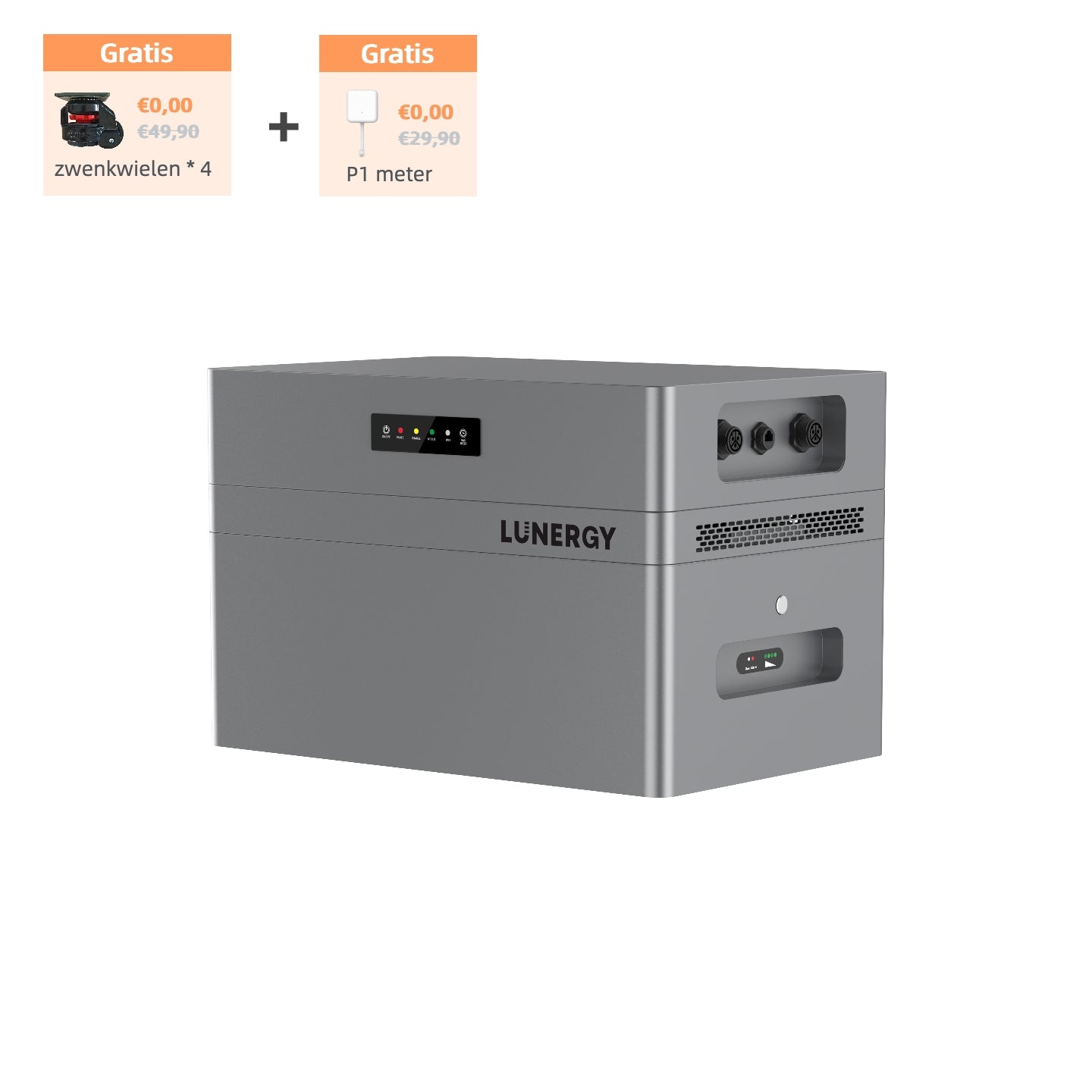 Lunergy Hub 2400 AC + BP5200 | 2,4 kW - 5,22 kWh